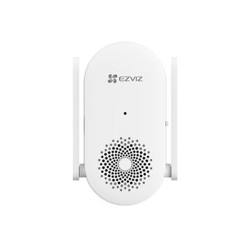 Sonerie Smart Wi-Fi pentru interfoane video Ezviz, 20 tonuri, sirena integrata, extender semnal Wi-Fi, instalare plug-in, CS-CH1