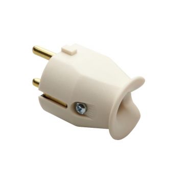 Stecher portabil Gewiss GW28011, 2P+E 10/16A, 250Vca, standard german/francez, alb