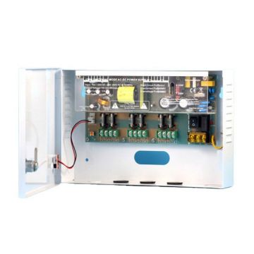 Sursa alimentare 12V-10A, cu 6 iesiri protejate, ZTS1210-06F