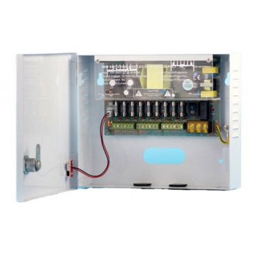 Sursa alimentare 12V-5A, cu 9 iesiri protejate, ZTS1205-09F