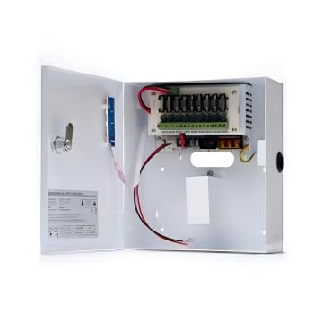 Sursa de alimentare 12-14V/5A cu back-up, 9 iesiri protejate, ZTP1205B-9F