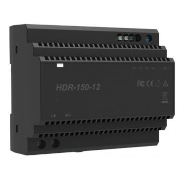 Sursa de alimentare 12V, 11.3A, montare pe sina DIN, Safer SAF-HDR-150-12