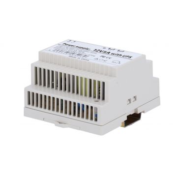 Sursa de alimentare 12V/5A, montaj pe sina DIN, Safer SAF-12-DIN5-UPS