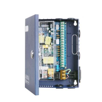 Sursa de alimentare 12V cu backup si 9 iesiri protejate individual, carcasa metal, Safer SAF-XZU201-12-09