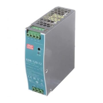 Sursa de alimentare Mean Well EDR-120-12, 12V, 10A, montare pe sina DIN