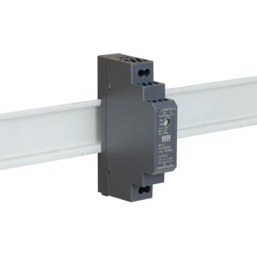 Sursa de alimentare Mean Well HDR-15-12, 12V, 1.25A, montare pe sina DIN