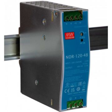 Sursa de alimentare Mean Well NDR-120-48, 48V, 2.5A, 120W, sina DIN