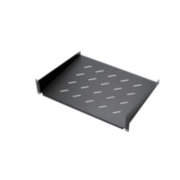 Tava fixa pentru rack de perete, cu prinderi, 1U, 400mm, capacitate 20kg, Safer SAF-FIX400-RK600