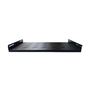 Tava rack 19 inch fixa, adancime 420mm, metalica, incarcare 90kg, negru, Safer SAF-FIXSHELF60