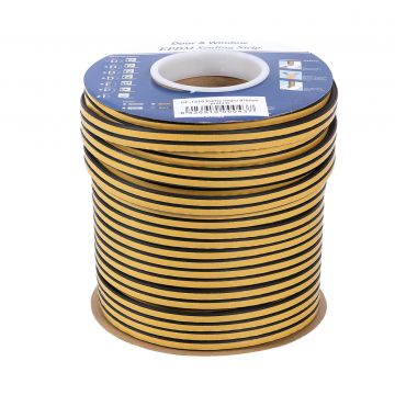 Banda Etansare Purfix 9 x 6 mm Profil D Negru Micul Fermier GF-1276