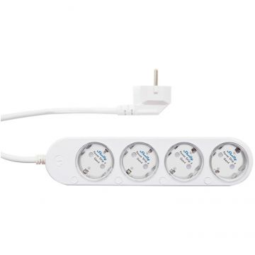 Power Strip Gen4,  4 prize, Compatibil Zigbee/Matter, 12A, WiFi, Bluetooth, Alb