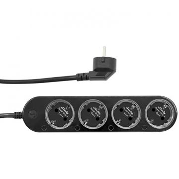 Power Strip Gen4,  4 prize, Compatibil Zigbee/Matter, 12A, WiFi, Bluetooth, Negru