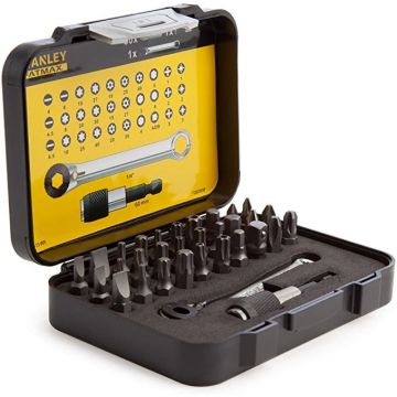 Set 32 Piese de Insurubat 1-13-905 1/4Inch Negru