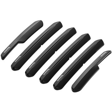 Set 6 Benzi T-Space Guard Kit Protectie Laterala Usa Compatibil cu Tesla Model 3/Y TPU Negru