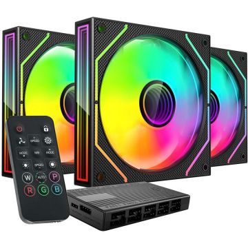 Ventilator Mars Gaming MF3DPROKIT Negru