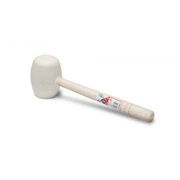 Ciocan din cauciuc alb rotund, 750g - RUBI-66907