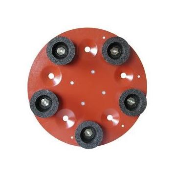 Disc cu 5 pietre oala din carbura de silicon pt. slefuiri placi, Ø490mm, gran. 16 - pt. Maxitina - Raimondi-250