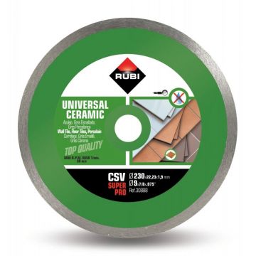 Disc diamantat pt. placi ceramice 230mm, CSV 230 SuperPro - RUBI-30888