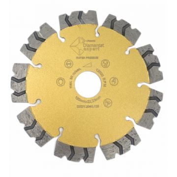 Disc DiamantatExpert pt. Beton armat extrem de dur & piatra - SHARK 125x22.2 (mm) Super Premium - DXDY.2040.125