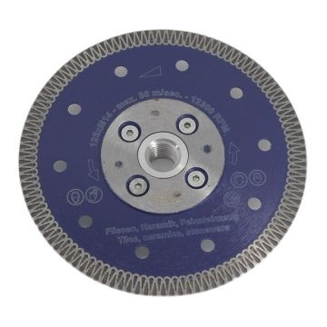 Disc DiamantatExpert pt. Ceramica dura, portelan, gresie 125xM14 (mm) Super Premium - DXDH.3901.125.M14