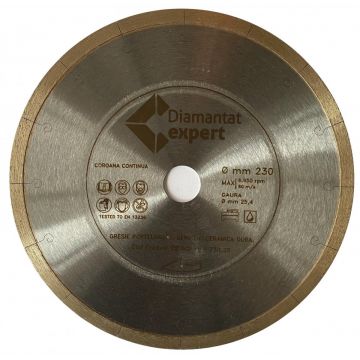 Disc DiamantatExpert pt. Portelan dur, Placi ceramice dure 230x25.4 (mm) Ultra Premium - DXWD.MSU.230.25