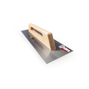 Gletiera dreapta, otel cu maner din lemn, 48cm - RUBI-65988