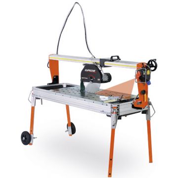 Masina de taiat marmura, granit 120cm, 2.2kW, SUPREME 120S cu laser si roti - Battipav-81201