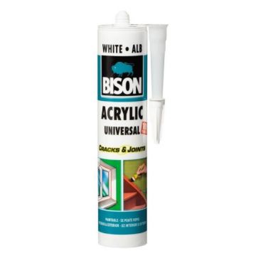 Silicon acril, alb, 300 ml, Bison