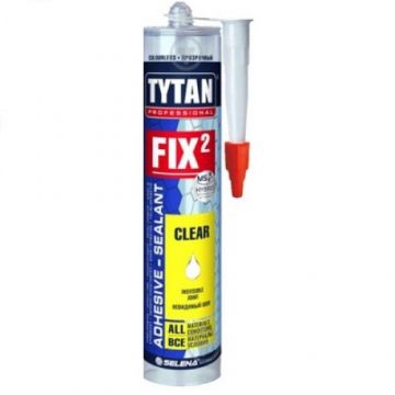 Silicon etansant adeziv transparent 290 ml Tytan FIX²