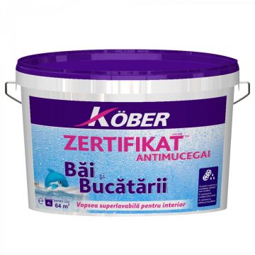 Vopsea lavabila, 8.5 L, Zertifikat, Kober