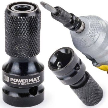 Adaptor 1/2 Surubelnita impact 1/4 Hexagon pentru biti POWERMAT