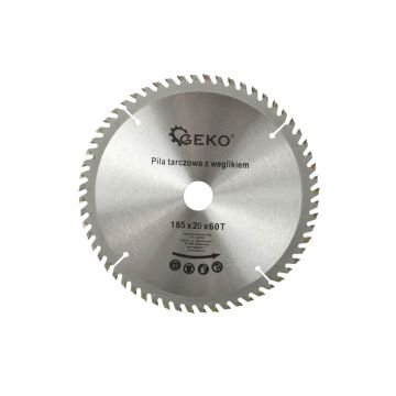 Disc circular pentru lemn 185x20x60T, Geko G00092