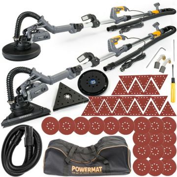 Set masina slefuit 2 in 1 tip girafa pentru pereti, tavan, colturi, telescopica Powermat