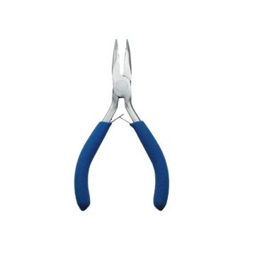 Cleste mini pentru electronisti cu varf lung indoit Mannesmann M10804, 120 mm