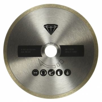 Disc diamantat, taiere marmura, piatra si travertin Scheppach 7906700704, O230 mm, 80 m s