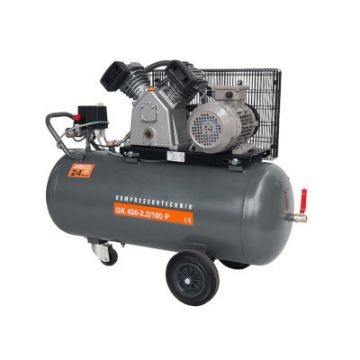 Compresor de aer profesional cu piston - 2.2kW, 420 L/min, 10bari - Rezervor 100 Litri - WLT-PROG-420-2.2/100