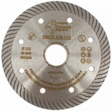 Disc DiamantatExpert pt. Portelan dur, Placi ceramice dure 115x22.2 (mm) Ultra Premium - DXCD.CD.328.115