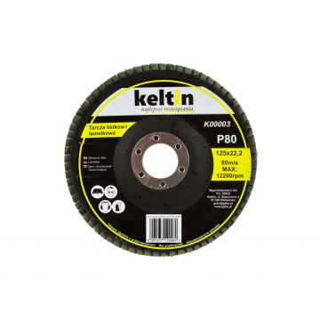 Disc abraziv pentru slefuire, 125 mm, P80, Keltin