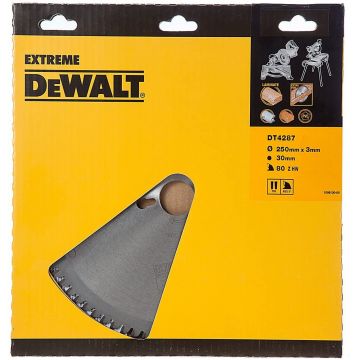 Disc Taiere DeWalt DT4287 250 x 30 mm 80 Dinti Vidia Neg Atb