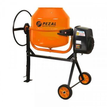 Betoniera PEZAL PBZ121B-500W-B, 120L, transmisie curea, coroana fonta