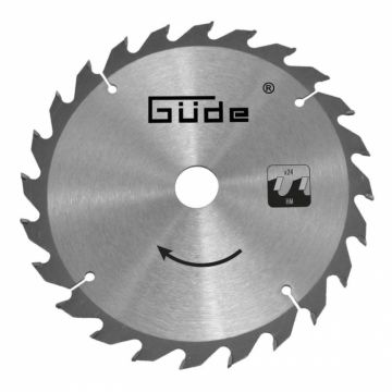 Disc pentru fierastrau circular, taiere lemn Guede 58237, O150x10 mm, 24 dinti