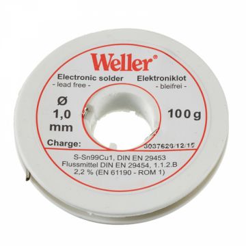 Sarma de lipit EL 99 1-100 Weller T0054025199, O1 mm, 100 gr