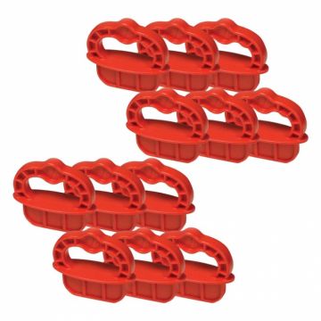 Set distantiere pentru nivelare podele Kreg DECKSPACER-RED, 6 mm, 12 bucati