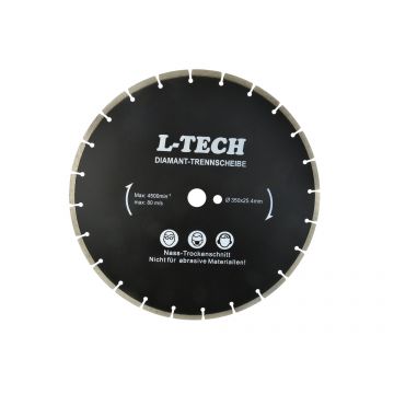 Disc diamantat negru 350mm x 25,4mm, Geko G00228