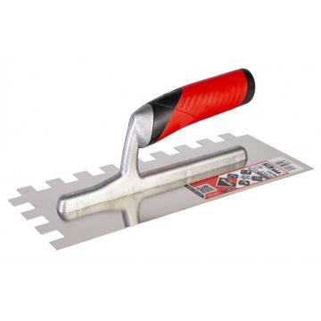 Gletiera dintata cu maner Rubiflex 28cm, 15mm - RUBI-76947 Gletiera dintata cu maner Rubiflex 28cm, 15mm - RUBI-76947