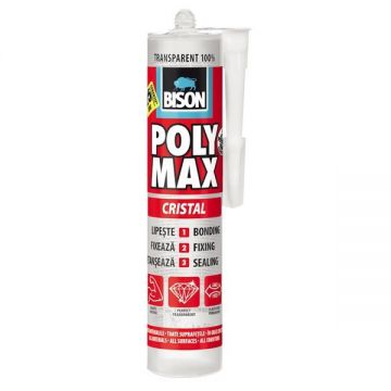 Adeziv BISON 300ml POLYMAX CRISTAL - transparent