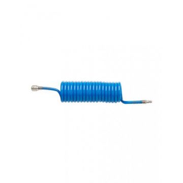 Furtun spiralat 10m, PU, 6x8 mm, HOEGERT