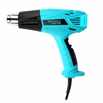 Pistol electric cu aer cald Detoolz DZ-SE145, 2000W, 2 trepte refulare, 600ᵒC