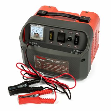 Redresor acumulator auto Almaz AZ-SE005, 30-150Ah, CB-10, Rosu  Gri