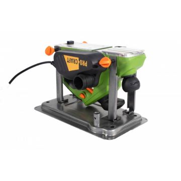 Rindea Electrica cu masa Procraft PE1650, 850W, 16000 rpm, 2 cutite + sac colectare